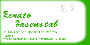 renato hasenstab business card